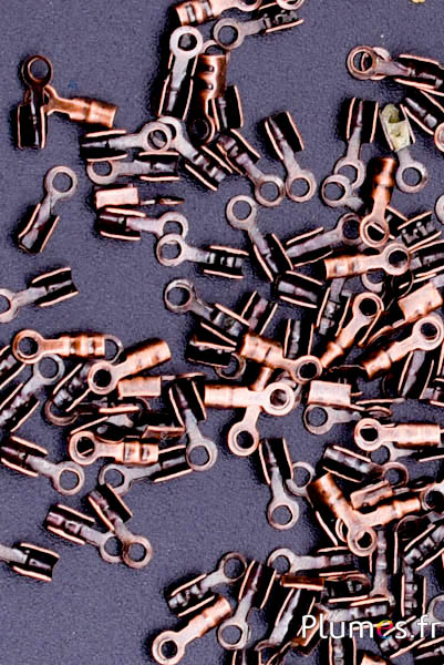 Embouts pour cordon - 6 mm - café